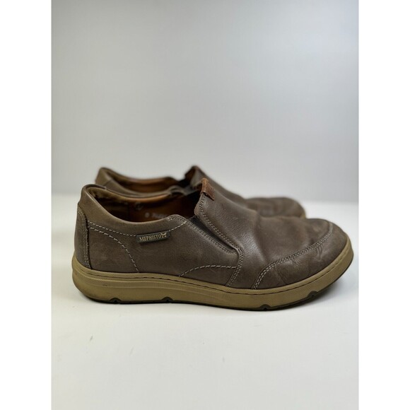 Mephisto Joss Shoes Mens Brown Leather Slip On Shock Absorber 7022424391 Size 10 main image 4